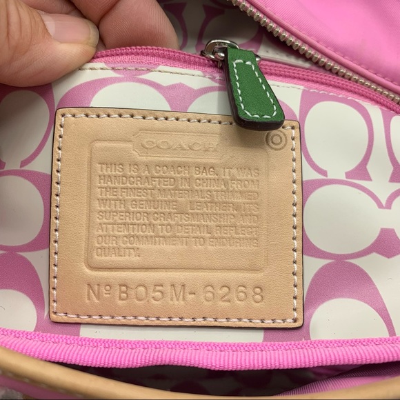 Coach Bag Canvas Mini Hampton Satchel Bag - Picture 6 of 16